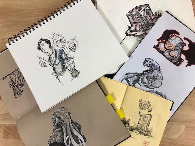 ReignOfCthulhu's tweet photo. After 3 years of game concept and design Paul has countless books filled with amazing graphics just like this. We'll share some of our favorites over the next 3 days!
_
_
_
_
_
_
#reignofcthulhu #wearitplayit #lovecraft #horror #esports #crowdfunding #kickstarter #games https://t.co/65E06gyhO0
