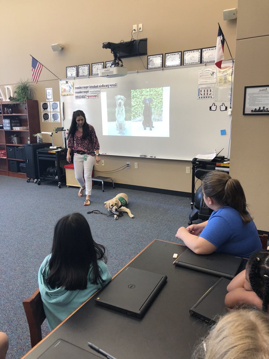 Inherited traits vs. learned behaviors with our amazing intern, Sterling! She already knows how to engage Ss! She is going to be an amazing teacher!! @BNHSEDTraining <a href="/KristiKing11/">Kristi King</a> <a href="/NISDScience/">NISD Science</a>