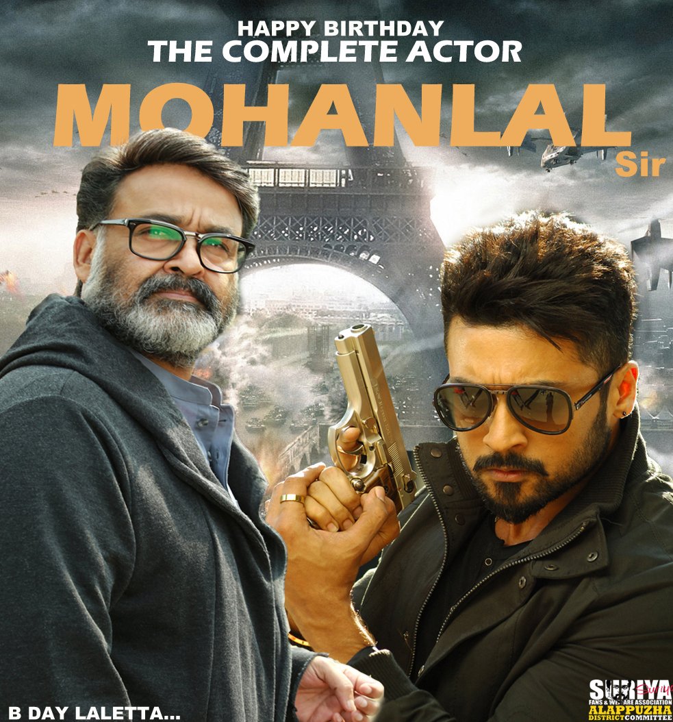 sachu_sfc's tweet photo. • Happy Birthday @Mohanlal Sir Best Wishes From @Suriya_offl 😇♥ Fans! Can't Wait to Witness Both of you Together Onscreen.. #Suriya37 #HappyBirthdayLaletta
#HBDLalettaFromSuriyaFans #SfcAlpy https://t.co/zA4cUyYoi5