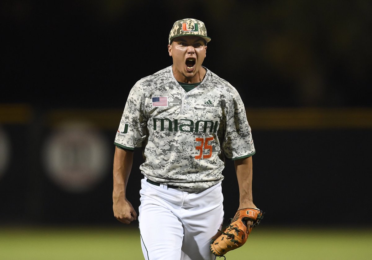 MiamiHurricanes's tweet photo. There is only one. 

Miami is the only school to have a 10-game winning streak in football, men’s basketball and baseball in 2017-18. https://t.co/FEU0c0hrRo