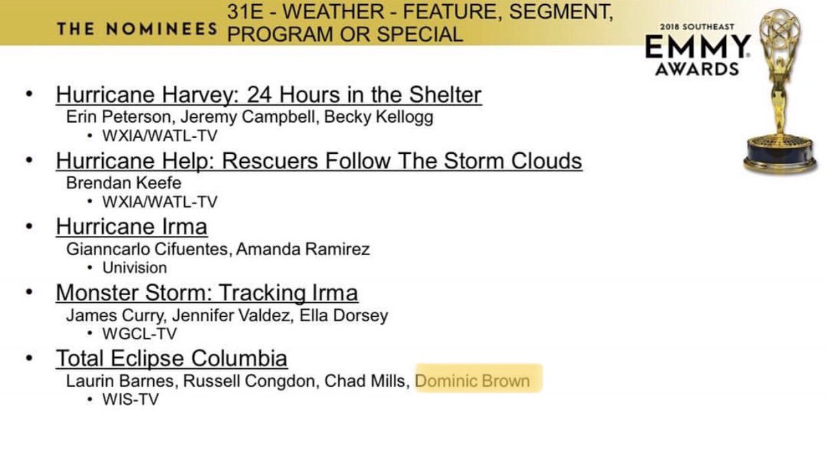 HRBMP_org's tweet photo. Congratulations to VP @13AshleySmith & former president @DominicBrownTV on their Emmy nominations!! We’re so proud of you!!👏🏽👏🏽 #EmmyAwards #NABJ #HRBMP https://t.co/MYtwi5qGxs
