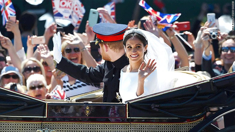 In the US, about 29 million people tuned in on Saturday morning to watch the #RoyalWedding of Prince Harry and Meghan Markle — now the duke and duchess of Sussex cnn.it/2LjdlR5