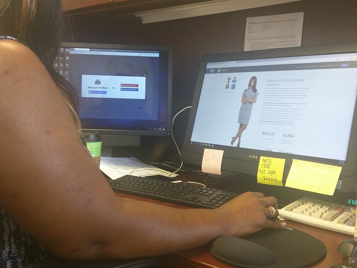 cloudy_chrissy's tweet image. Teaching my coworker about @Vetforce. She doesn&apos;t know it yet, but she&apos;s about to become an #accidentalAdmin  woot woot!