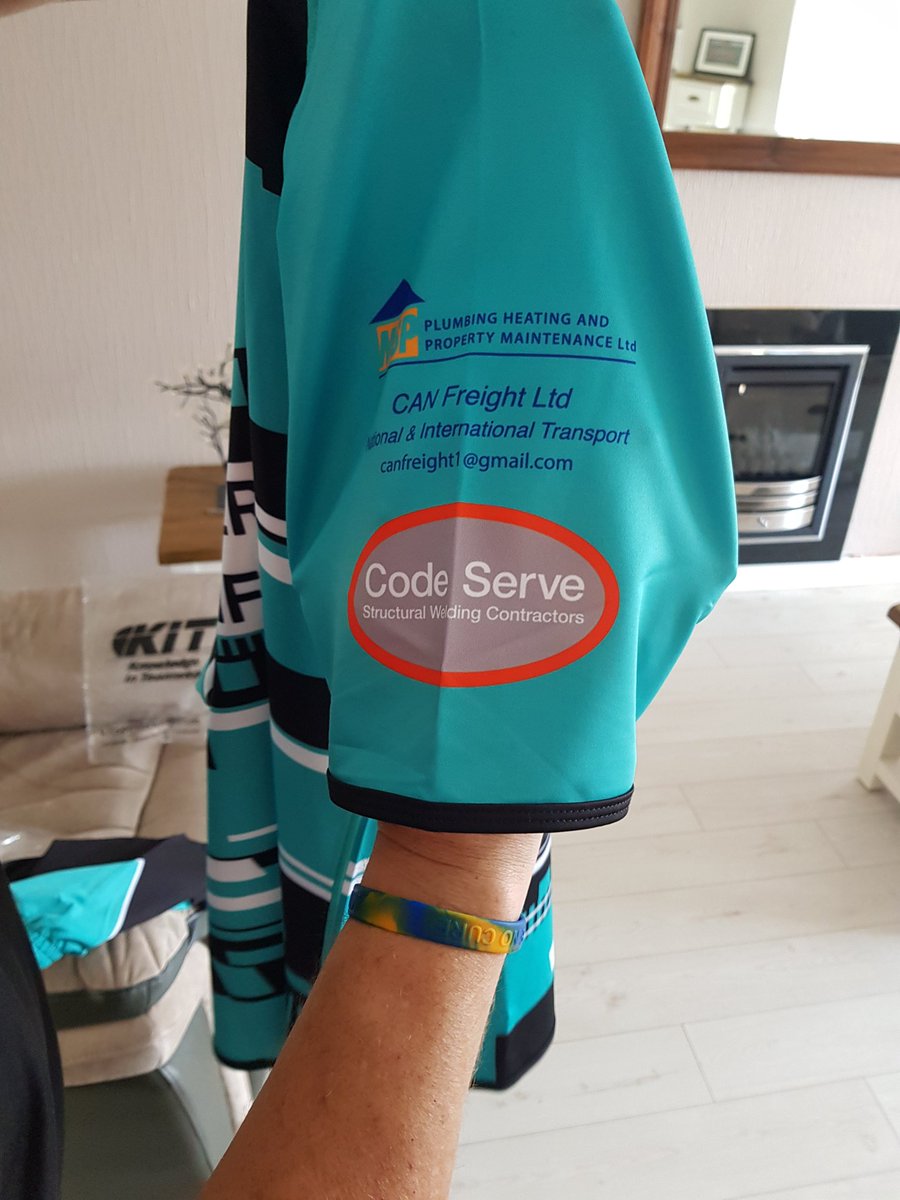 ryancrandon's tweet photo. Here is this year's kit for the Crandon XV to take on the @J9_FoundationUK XV thank you to all our sponsors. #forThomas https://t.co/NfV4xPUXol