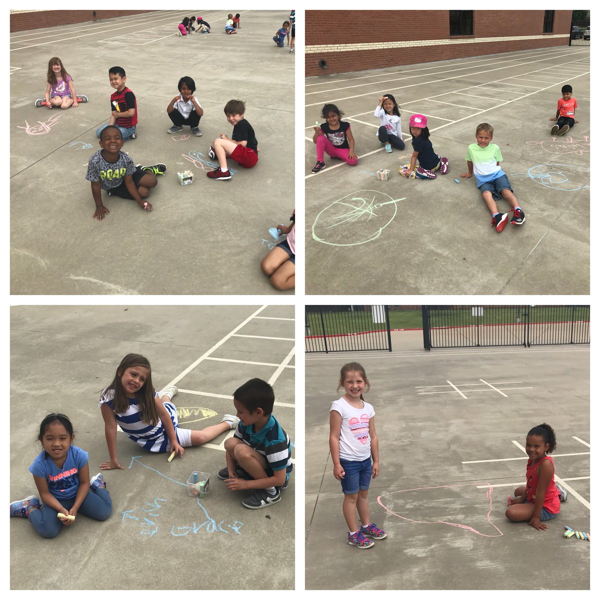 MsHKinderCrew's tweet photo. Countdown to Summer Break ππ Day 14 = Sidewalk Chalk Party!!! πππβ€οΈ #littleartists #funmess #eoyfun @LindseyElem https://t.co/3cwVsoF7yZ