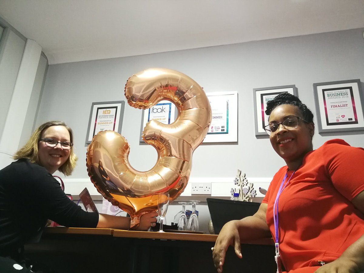 Happy 3rd #BusinessBirthday @jemmafairhay celebrating with #cake (rice cakes for me) and bubbles! Going from strength to strength 🏆💗 #success #business #Kent