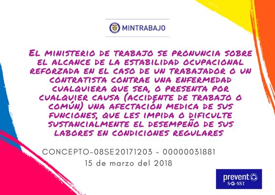Prevent_CO's tweet photo. actualizate sobre los conceptos en normatividad del ministerio de trabajo #preventinforma https://t.co/jb40QbjuUw