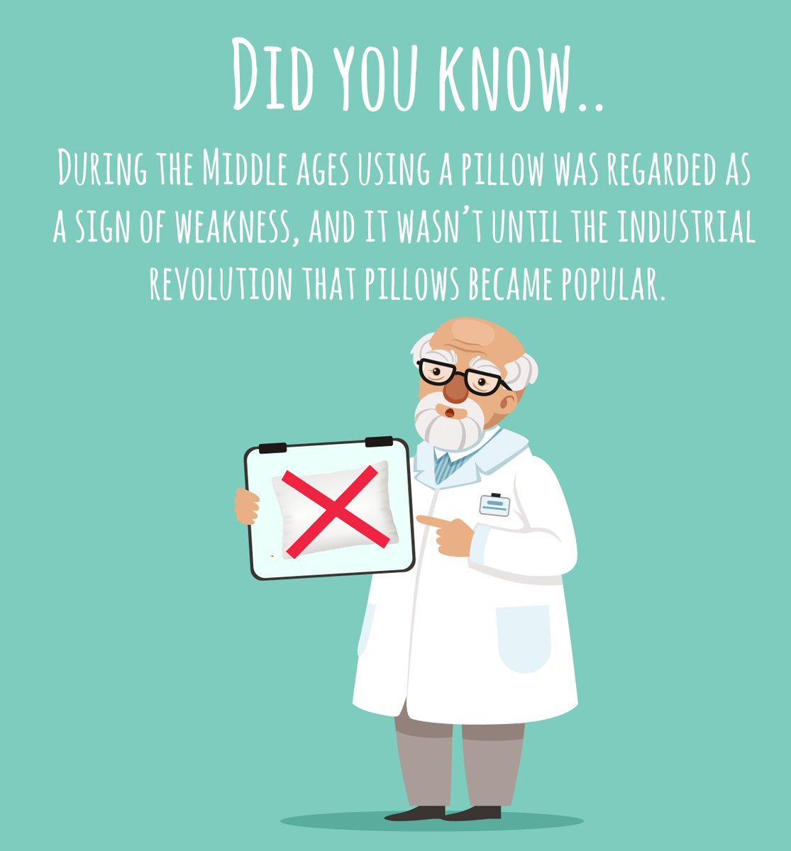 sleepboston's tweet photo. did you know... 🤔
#fact #DidYouKnow #bedding #pillow #science #Doctor #FunFact https://t.co/xmRG3YlUhF