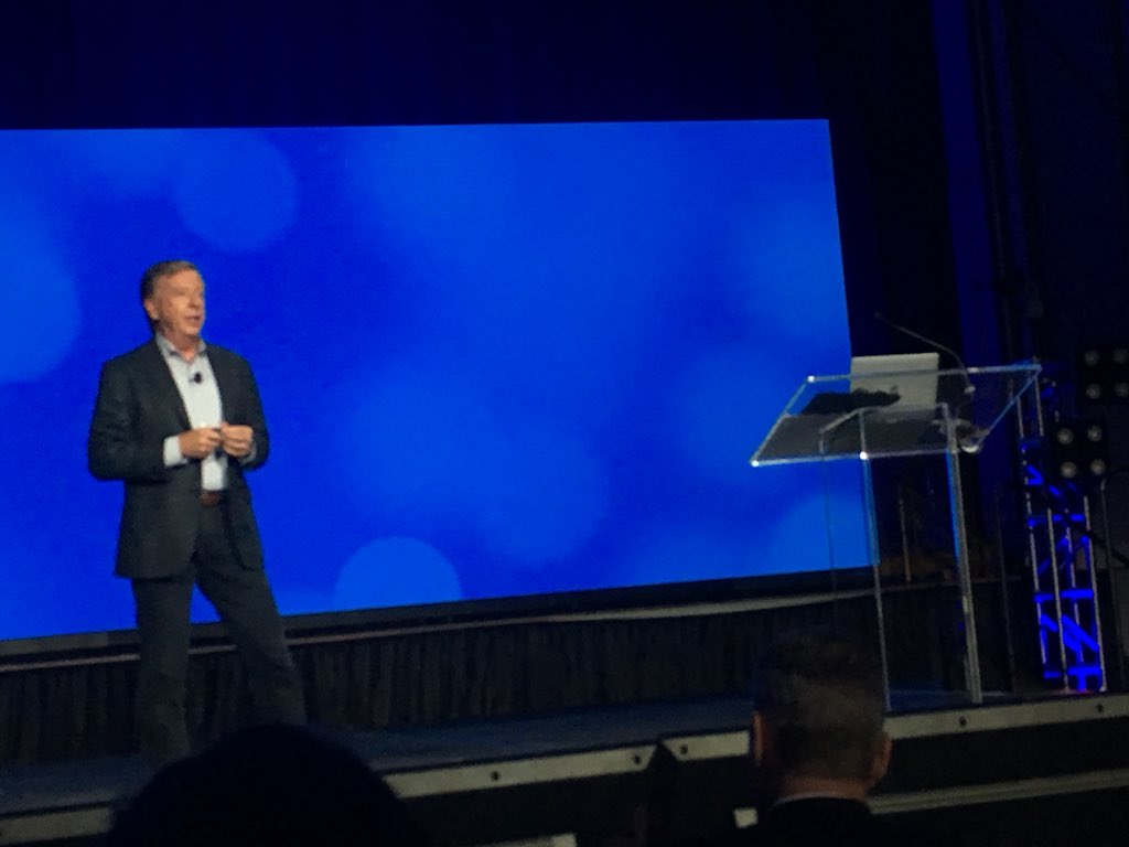macmossy's tweet photo. Great opening session at #PLAY2018 led by new CEO #JeffRay. https://t.co/T2bH1vChRQ