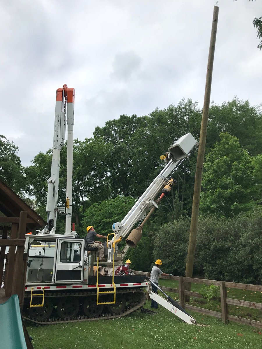 NESpower's tweet photo. Power outages continue to be an issue for more than 500 NES customers. Here are a few photos of just a portion of the damage caused by yesterday's storm. All of our crews are currently working to restore power to every customer. #ThankALineman #NESPower #PublicPower https://t.co/kzPBXWaJ3p