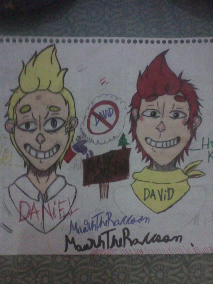 MaurimarS's tweet photo. ese momento donde te encanta Camp Camp  y no puedes evitar dibujar a David y a Daniel (? ( creo que Daniel me salio medio feo :v) #CampCamp https://t.co/t2KjfoPgck