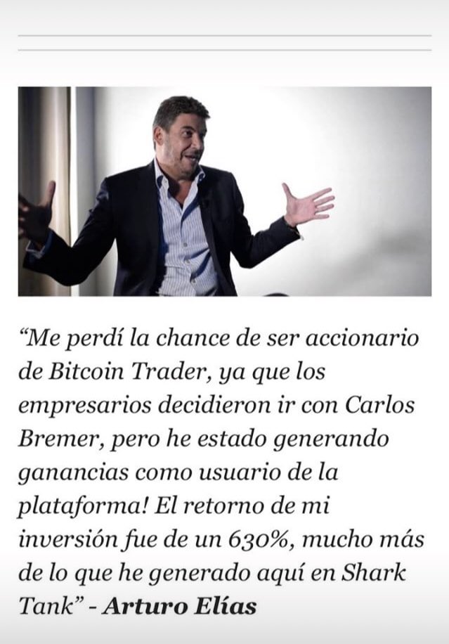 Porfa AGUAS con estos ratas de BITCOIN TRADER. Además de que es TOTALMENTE FALSA su mega campaña en redes usando mi imagen, ya me han comentado varios que les están transando su lana. Yo ya los tengo demandados.