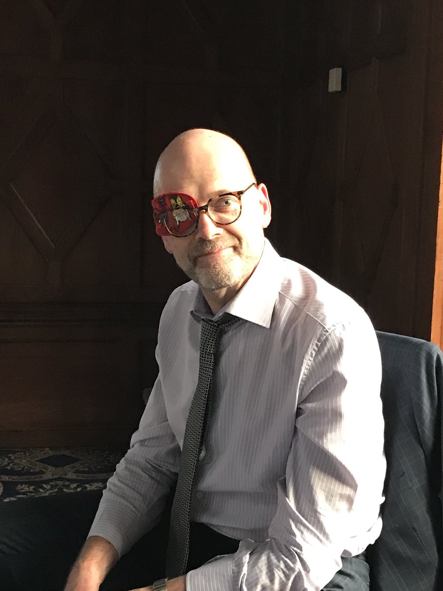 <a href="/PeterRockett/">Peter Rockett</a> modelling patches that fit over children’s glasses used buy Wolverhampton eye infirmary.