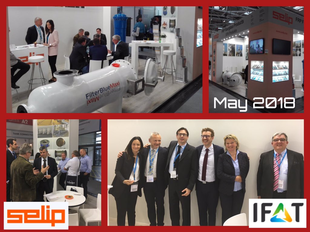 Selip_SpA's tweet photo. Thank you to all visitors, customers and sales agents for a great @IFATworldwide ! #Selip sales team #IFAT2018 https://t.co/8aoZHVscTt