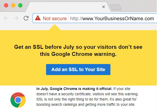 avesomeac's tweet photo. Los sitios web que no tengan certificado SSL deberán ser actualizados próximamente
Imagen vía @web3F GoDaddy https://t.co/xMpEytnGGC