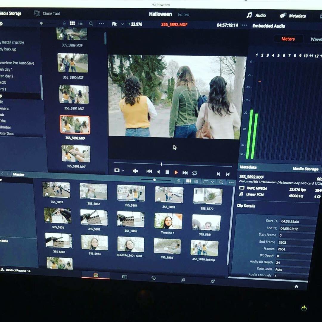 haddonmedia's tweet photo. A sneaky look at the finished product! Edited and shot by @SteveTLong our director of photography 🎬🎃 #halloweenrecreation #halloween #horror https://t.co/nCkOs4mgrH