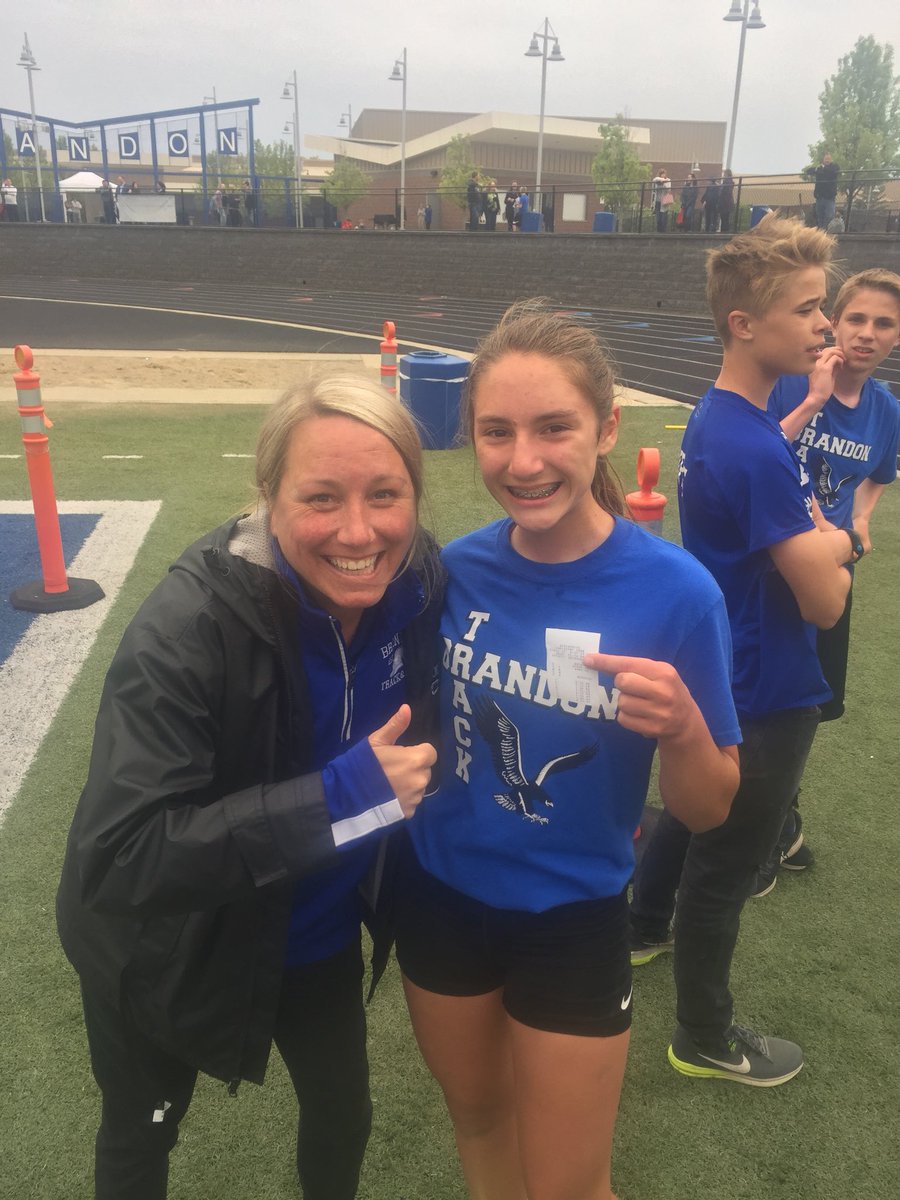 bmsblackhawks's tweet photo. Bella Hearns broke the BMS record in the 1600m run this afternoon by running a 5:42.9. The record stood for 36 years, but it stands no more!! Congrats, Bella! https://t.co/6k52ao7Asi