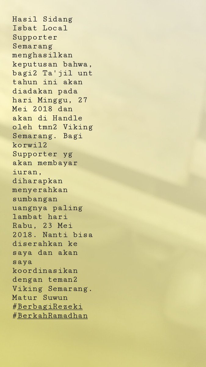 Monggo bagi temen2 Local Supporter Semarang yg mau gabung atau ikut menyumbang waktu dan tempat dipersilahkan 😊