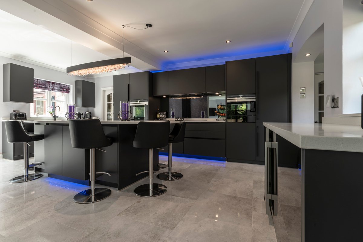 hartwoods's tweet photo. Amazing Schuller matt lava black kitchen recently fitted in Appleton, Warrington. Very happy clients! https://t.co/2jj4NzaN9c