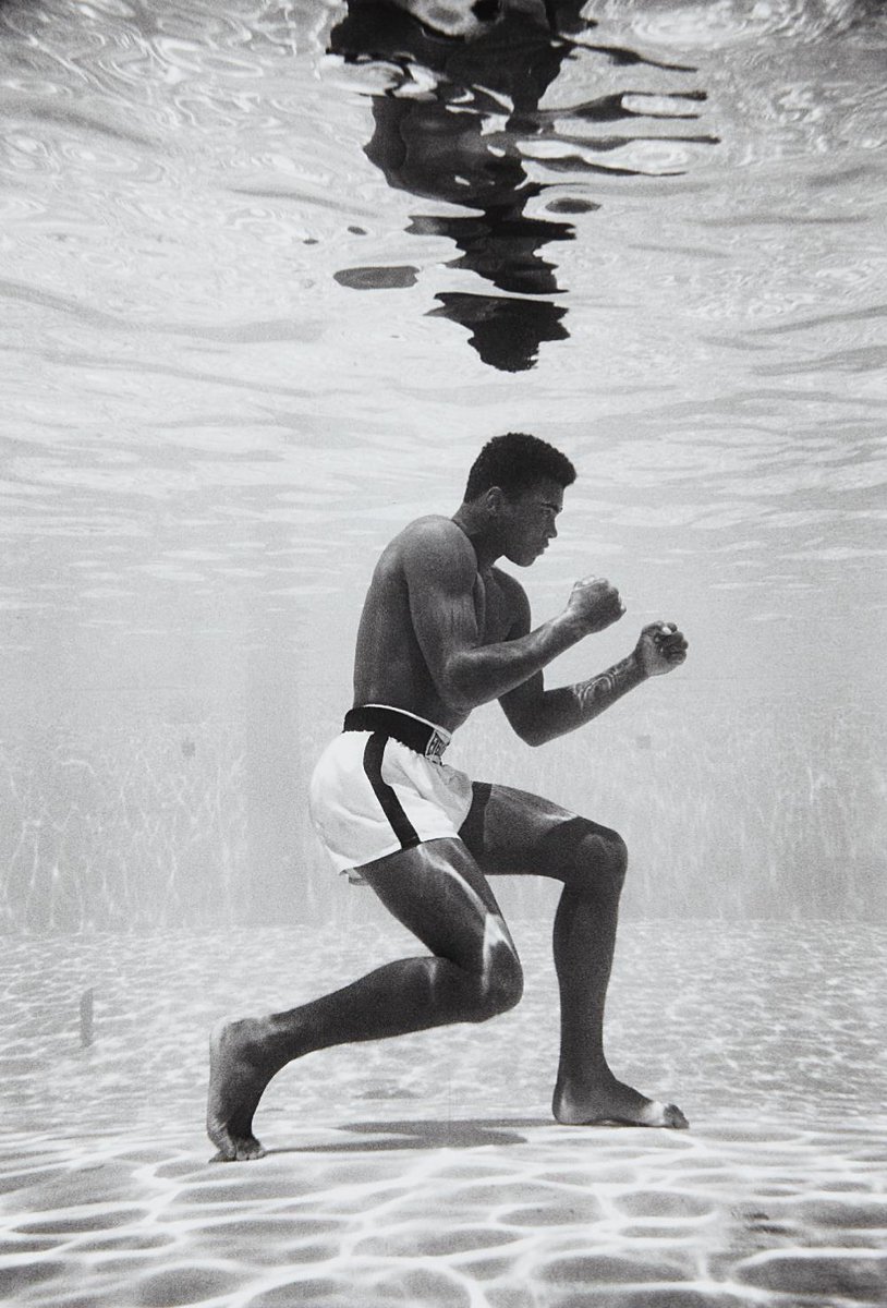 Muhammad Ali boxing underwater, 1961