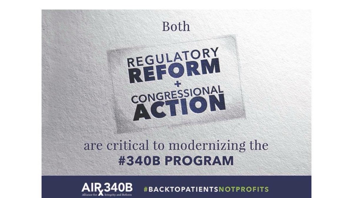The 340B program was created to help vulnerable patients revive discounted medication, but the program needs to be fixed. Learn more here bit.ly/2w5ykDe. #fix340B