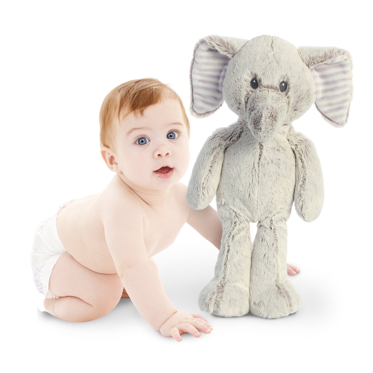 AuroraWorld's tweet image. 🐘 Elephants 🐘 make great cuddle buddies for babies #cuddlers #elephantplush #babytoys #aurorababy