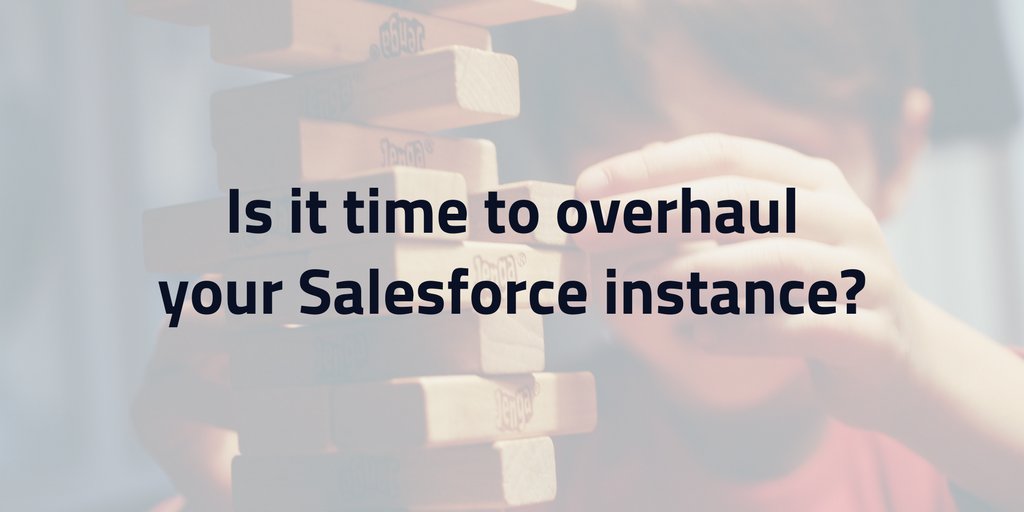 As #Salesforce grows (it’s now over 16 years old!), we at Idealist Consulting have noticed that more and more instances have become over-configured and need an overhaul. Here's how to determine if an overhaul is right for you: bit.ly/2KIXbPw #sfdc #lex