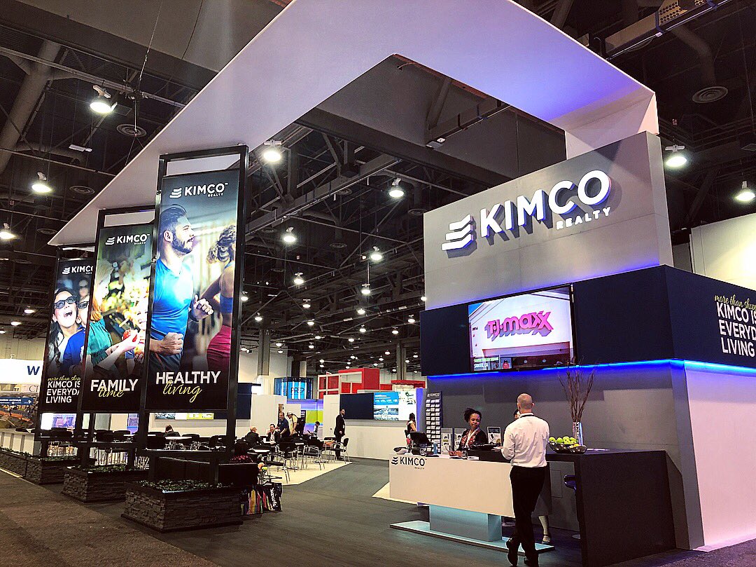 RoxMediaGroup's tweet photo. Kimco Realty reveals a new revitalized look this year at #ICSCRECon. Stop by booth C1749 to see how they can give your property new life and kick off a redevelopment project. #RECon18 @kimcorealty https://t.co/PMvdOfxsDS
