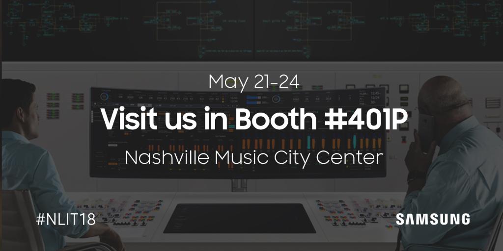 SamsungBizUSA's tweet photo. Attending #NLIT2018 next week? Stop by booth #401P to see our latest #GovIT solutions for classified: https://t.co/aItLDB3nfT https://t.co/McLMkPikdW