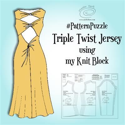 studiofaro's tweet photo. A reworking of my first ever #PatternPuzzle Pattern Puzzle - Triple Twist Jersey Dress https://t.co/xNQLYhNeBC #wellsuitedblog #creativepatternmaking #studiofaro #studiofaroau #Patternmakingclasses #sewingpatterns https://t.co/9yvtpLHOkh