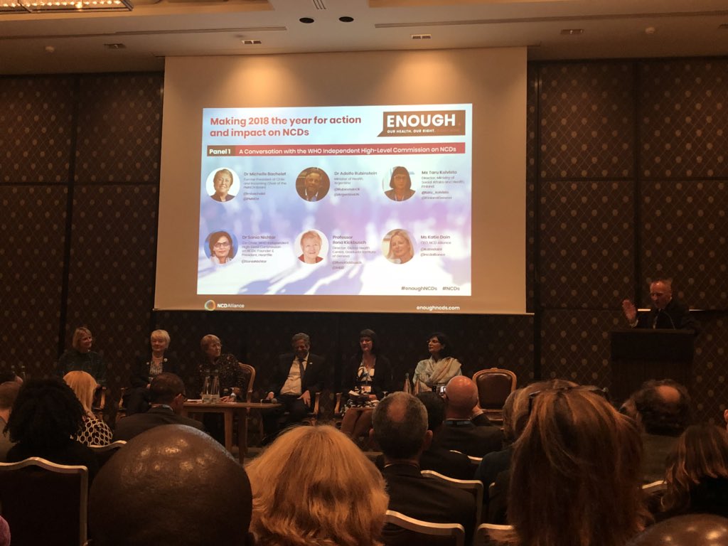SamWSLi's tweet photo. @IlonaKickbusch points out the need to better understand global capital flows and trade negotiations #EnoughNCDs @TheLancet #WHA2018 Let’s have an investor forum on #investment #impact on #NCDs https://t.co/iw1sHSFBJ6