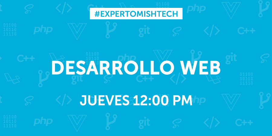 Mishtech's tweet photo. ¿Qué te gustaría saber sobre #DesarrolloWeb? Manden sus preguntas y nuestro #ExpertoMISHTECH las responderá el jueves a las 12:00. https://t.co/wk0Tf6r7ue