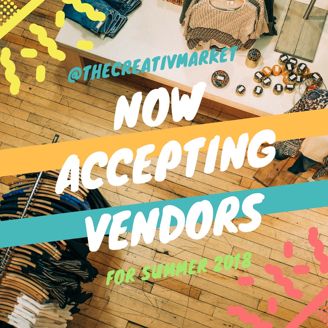 We are now accepting vendor applications for our summer market! Are you a crafter, baker, mover + shaker? Sell your locally-made goods, showcase your talent (musicians/singers/dancers), volunteer + network with other DC makers! To apply visit linktr.ee/thecreativmark… | #dcevents