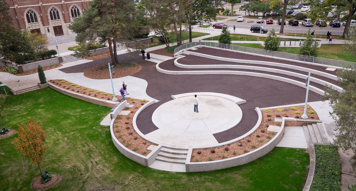 Summer Circle Theatre area behind MSU Auditorium