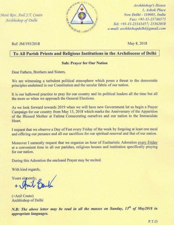 I am not able to understand where in this letter #ChurchTargetsModi . They are simply worried about there country and wants to pray for the same , What #Modi was doing in Nepal at SitaTemple on the #KarnatakaElections2018 Voting day .