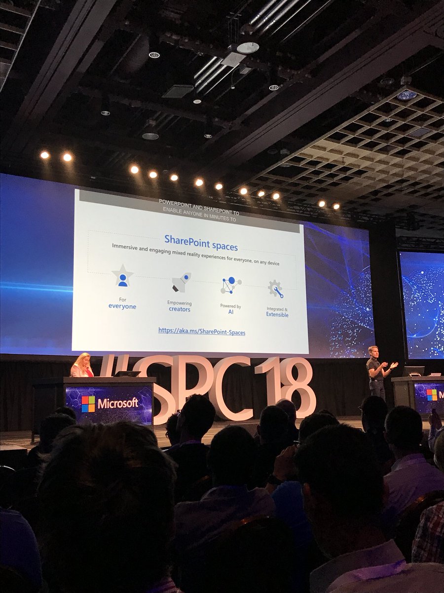 zlcochran's tweet photo. @jeffteper #SharePoint spaces! #SPC18 https://t.co/6JZh2ziamc