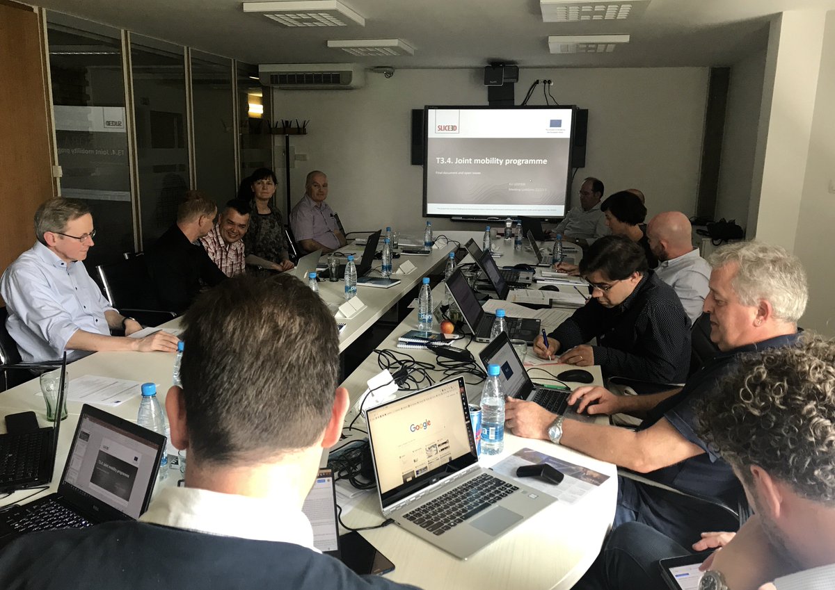 xlab_si's tweet photo. We're at the @slice3d_si @EU_H2020 project meeting finalising the business plan &amp; discussing the management of the 1st EU Centre of Excellence on 3D geodata 🏞️ The meeting might not look exciting, but 3D/4D #geodata modelling certainly is 😉 #xProject #GetITdone https://t.co/y215nEDDU3
