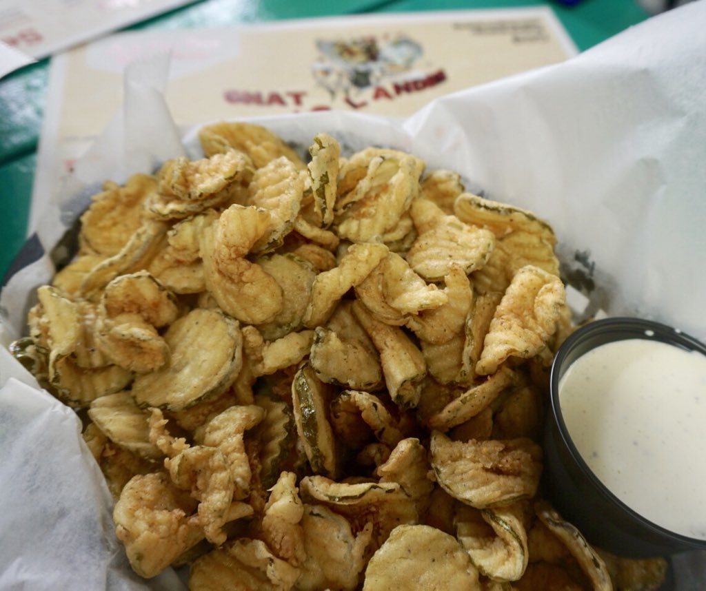 LolaLambchops's tweet photo. These fried pickles at #GnatsLanding are the best I’ve ever had! Nom nom nom.
#StSimonsIsland #KingandPrinceResort
#hosted https://t.co/UHKfyUYxtI