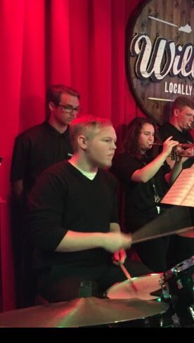 #bryanstationhsband Senior Tribute: Riley! This was his first year in our jazz band as our guitarist and he tore it up so much he walked away with the Louis Armstrong prize. #DefendingStation