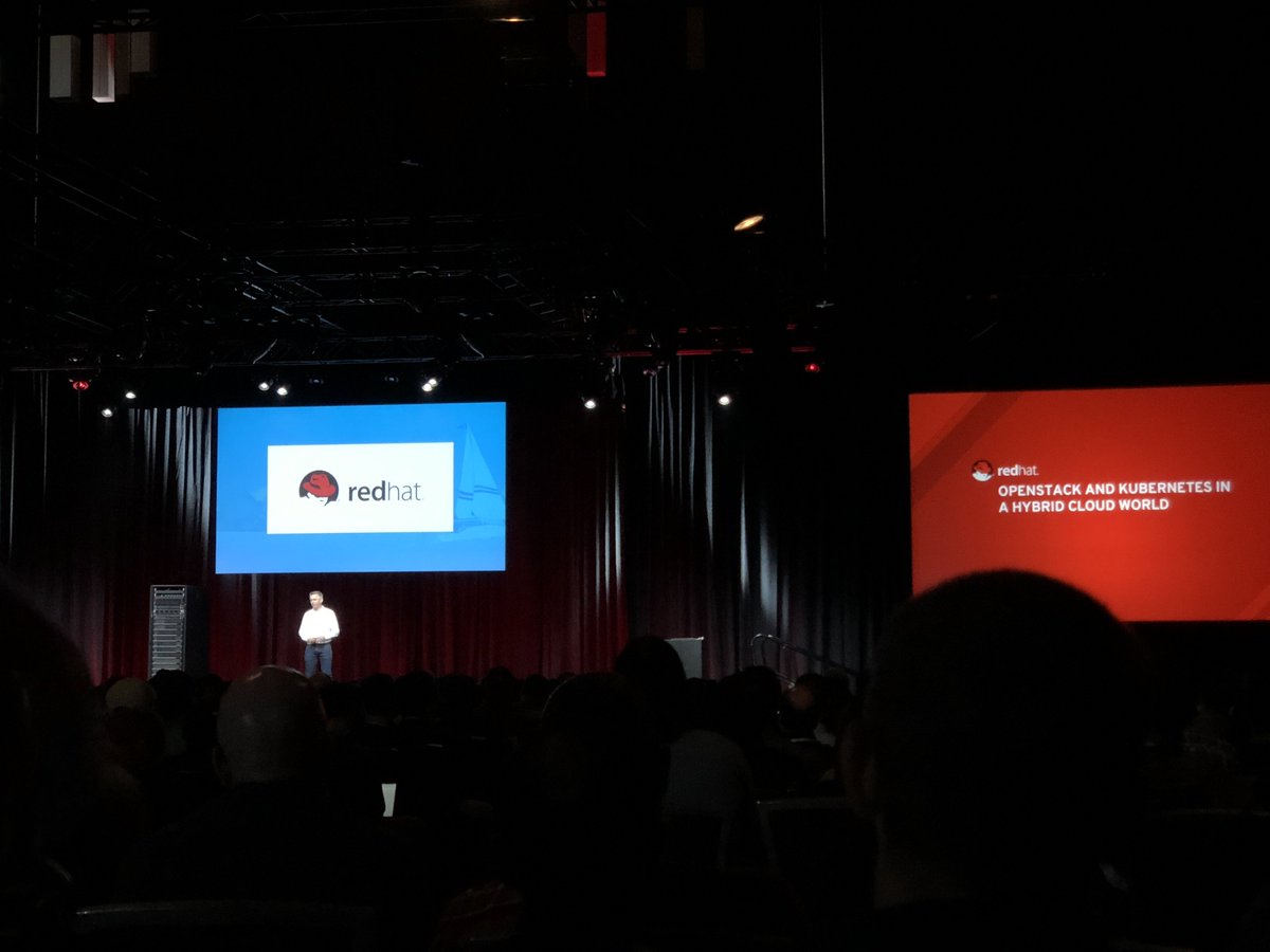 RedHatEvents's tweet photo. Great morning keynote at #OpenStackSummit Vancouver! Stop by #RedHat booth A19 to continue the conversation: https://t.co/1hCCY4HbCt https://t.co/g4SINl8Q0Z