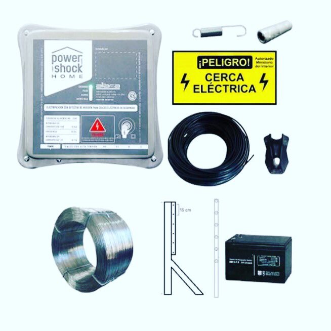 argseguridad's tweet image. Esta es una verdadera barrera física contra el ingreso de intrusos, son 4 o 6 alambres energizados, es alta tensión pero en pulsos, de forma que repele al intruso sin poner en riesgo su vida, son productos homologados, de rápida instalación.