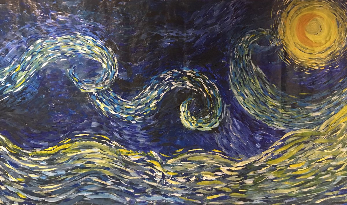AnneAnnellani's tweet image. Van Gogh has been busy in the corridors in @CollegeMerthyr! Superb artwork by talented learners in ILS curriculum area #CreativeSolutionsILS #ALNFE @LisaTho69512513 @CollegesWales