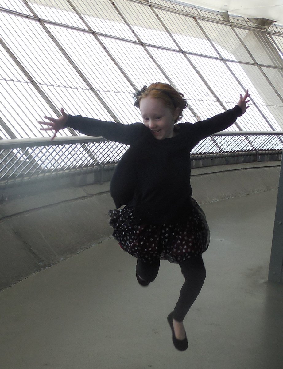 ampincivero's tweet photo. Michelle is learning #EmotionalAgility early... @SusanDavid_PhD! She was disappointed & heartbroken we didn't get to see #InfiniteKusama (after going out so early & a very long drive. People camped out since 4 am!) but she cheered up when we went to the #CNTower! #FlyingLeaps https://t.co/T7X8B3tzab