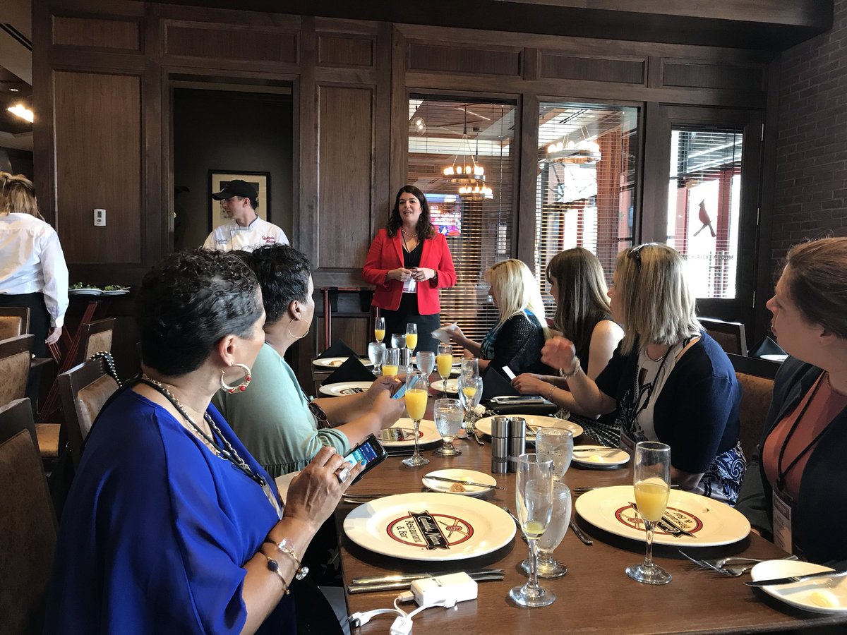 meetingstoday's tweet photo. Enjoying a tour of the Cardinals Hall of Fame and Museum and lunch at Cardinals Nation overlooking Busch Stadium. #mtlive2018 #eventprofs #cardsevents https://t.co/iSGm0hVq4d
