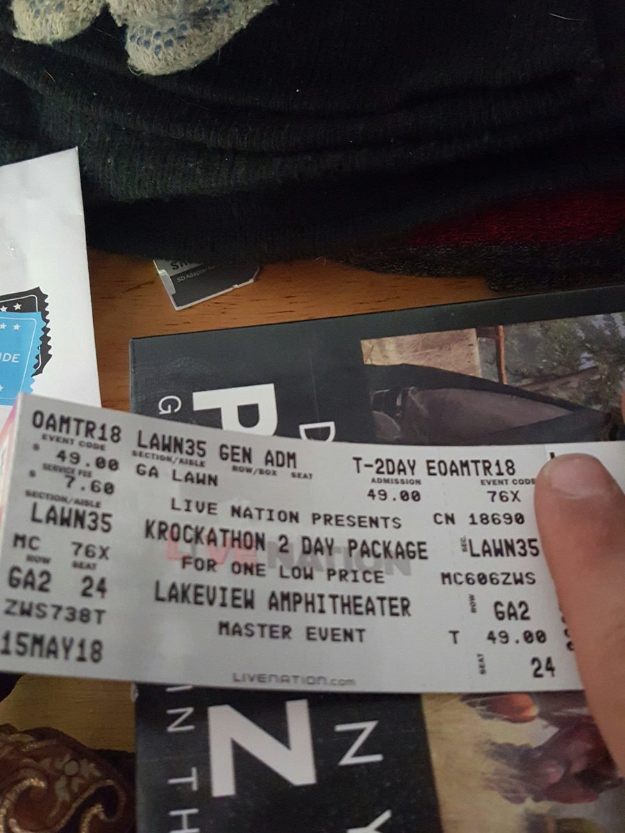 AndrewMontclair's tweet photo. @KROCKCNY Tickets are in!  Bring on the music! https://t.co/BOJx4rMxKF