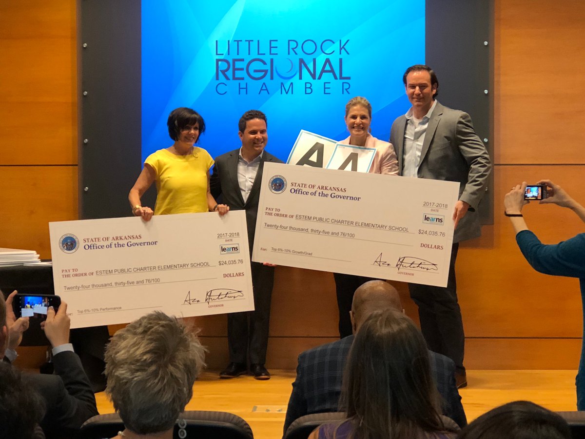 DrJohnCBacon's tweet image. So proud of @eStemK6 being recognized as a Reward school for growth and performance! @eStemPCS Elementary is also an A rated school! Thanks, @lrchamber, @warwicksabin, and @ArkansasLearns for supporting public education in central Arkansas!