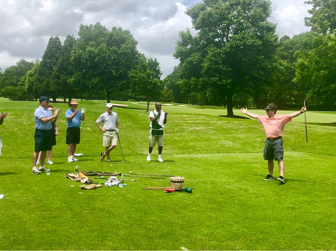 bobbyjones4csf's tweet photo. When you land directly on the green. 👌⛳️ #BobbyJonesClassic #BJC2018 #golf #golfwithapurpose https://t.co/p2ICrDpc9I