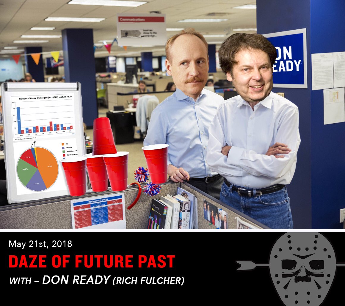 BearDownWest's tweet photo. 🚨New Episode🚨
In this political analytical special, Matt travels to Washington DC to speak with political forecaster &amp; professional handicapper Don Ready (@Rich_Fulcher) about his unique approach to election predictions. Spoiler: he uses plastic cups.
Tune in! https://t.co/Vvl0LWoZf3