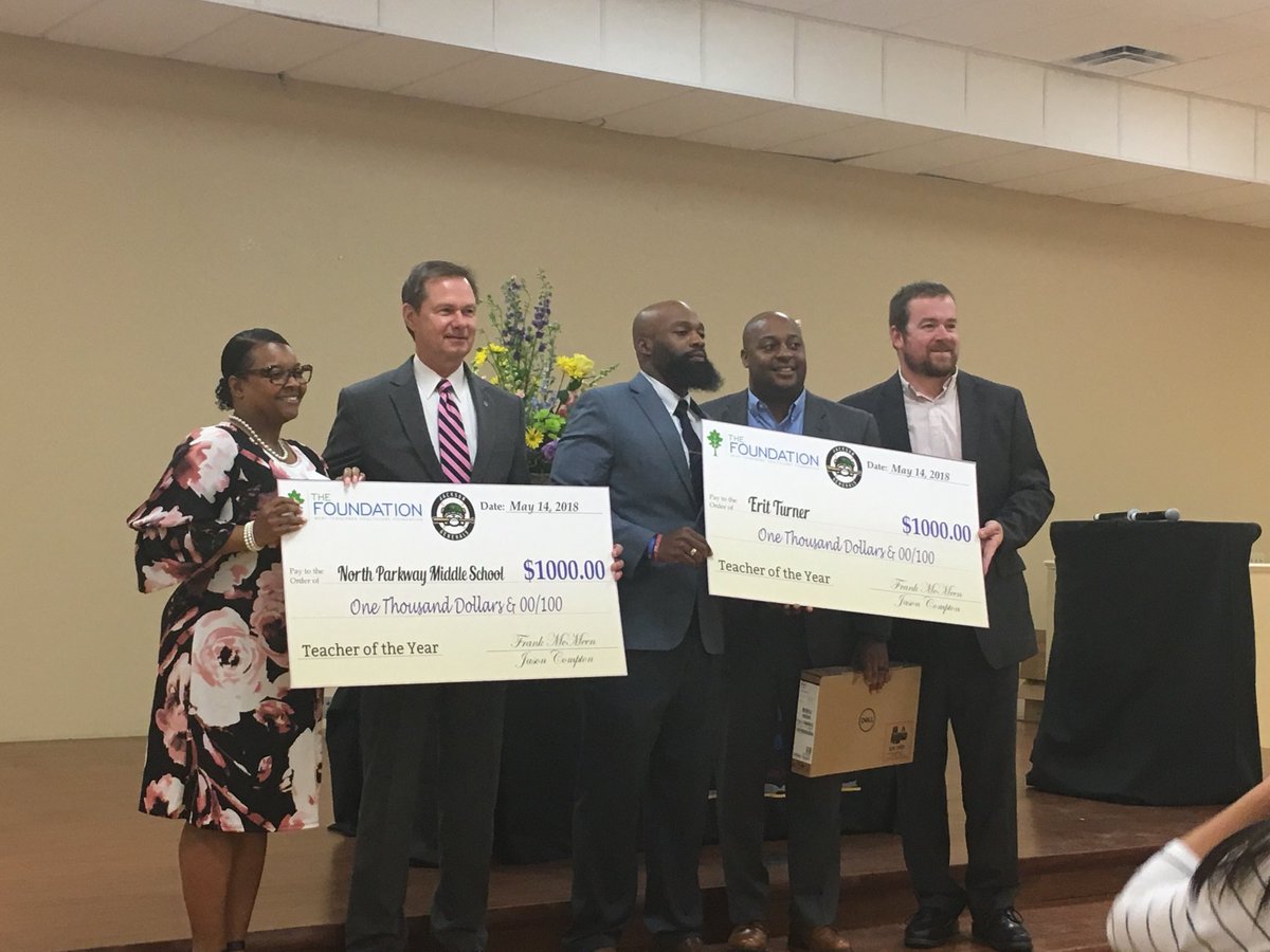 Proud  of our JMCSS Teacher of the Year Erit Turner