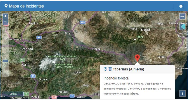 VOSTandalucia's tweet photo. ENHORABUENA a los compañeros del @Plan_INFOCA que dan por CONTROLADO el #IFTabernas a las 19h. Ahora, a por la extinción completa ! #Tabernas #Almeria #Andalucia #112 #VOST #TodosContraElFuego @E112Andalucia https://t.co/brLeEuUHjL